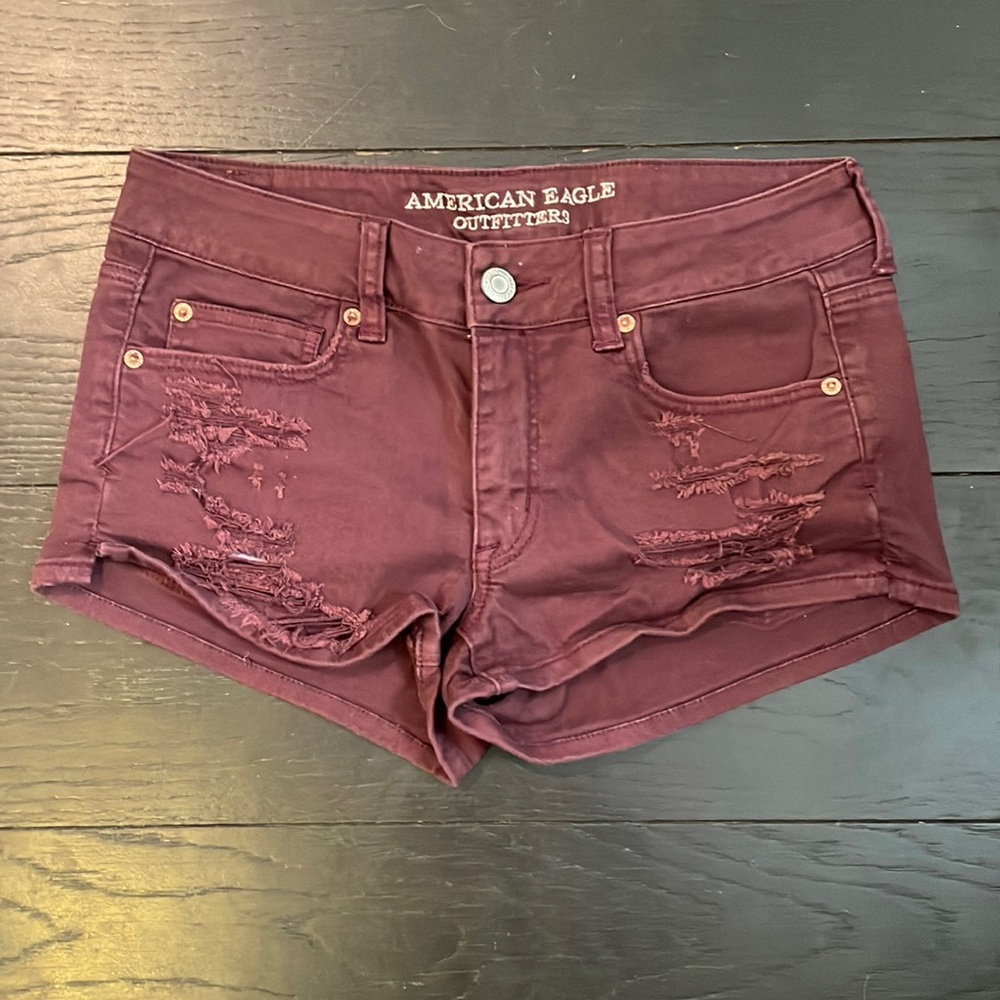 American Eagle Maroon Shorts